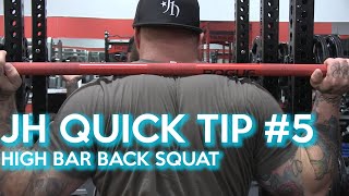JH Quick Tip #5 Back Squat