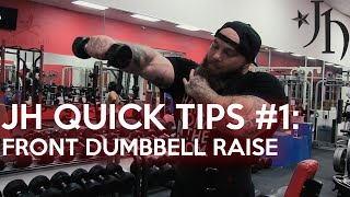 Josh Holyfield Quick Tip #1 - Dumbbell Front Raise