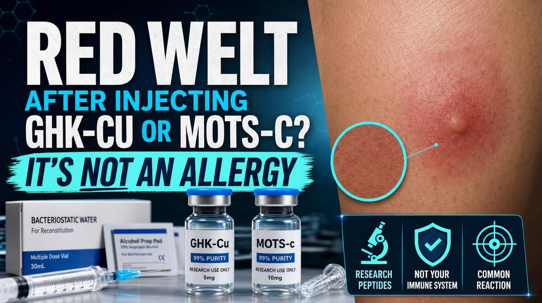 Red Welt After Injecting GHK-Cu or MOTS-c? It's Not An Allergy