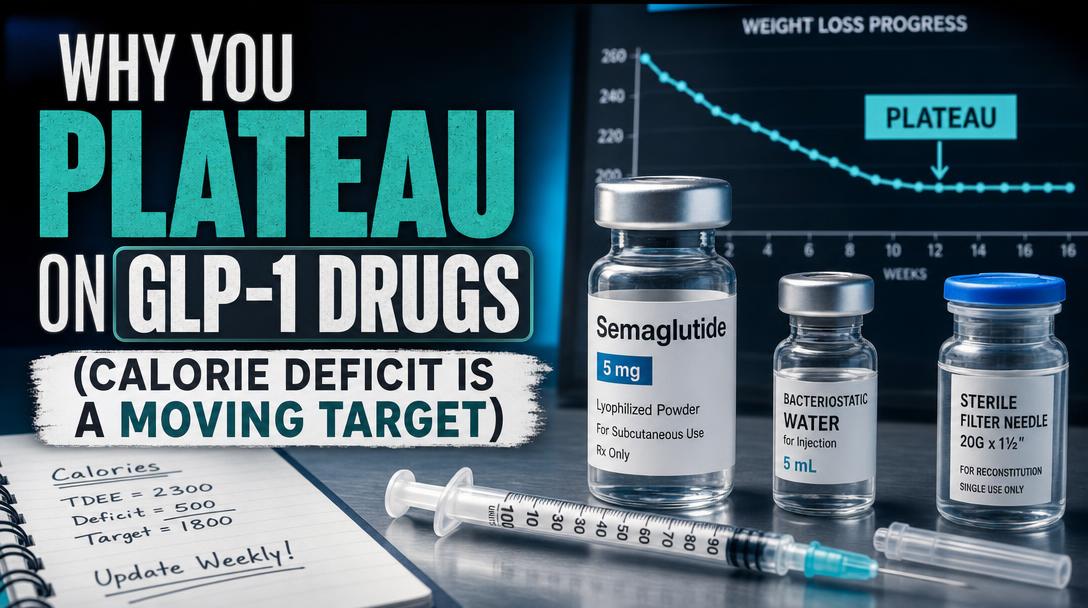 Why You Plateau on GLP-1 Drugs (Calorie Deficit Is a Moving Target)