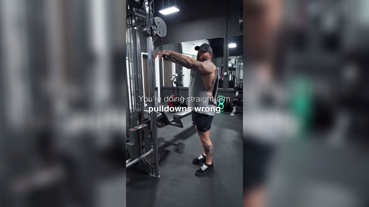 Straight Arm Pull Down: Fix Your Elbow Path for a Bigger Lat Stretch