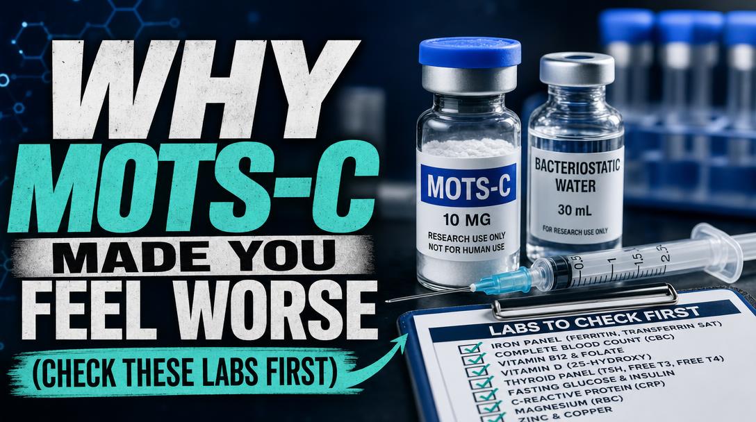 Why MOTS-C Made You Feel Worse (Check These Labs First)