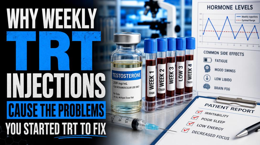Why Weekly TRT Injections Cause the Problems You Started TRT to Fix